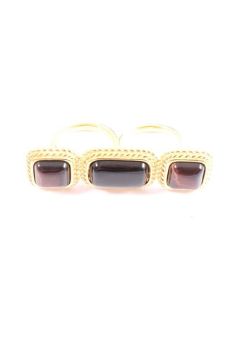 ARISTOCRAZY Anillo de plata Mujeres Talla EU 53 color oro-marrón elegante - Imagen 5 de 5