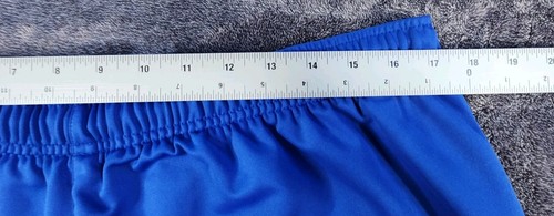 Nike Men’s Basketball Athletic Shorts Size XL Royal Blue White Swoosh Logo - Picture 3 of 6