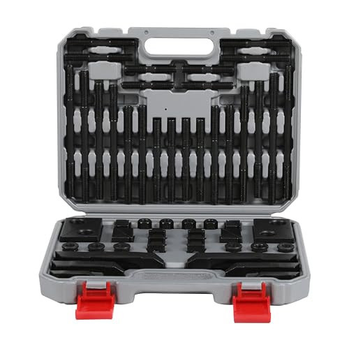 HFS 58 PC 1/2" T-Slot 3/8"16 Stud Hold Down Clamp Clamping Set Bridgeport Mill - Picture 1 of 7
