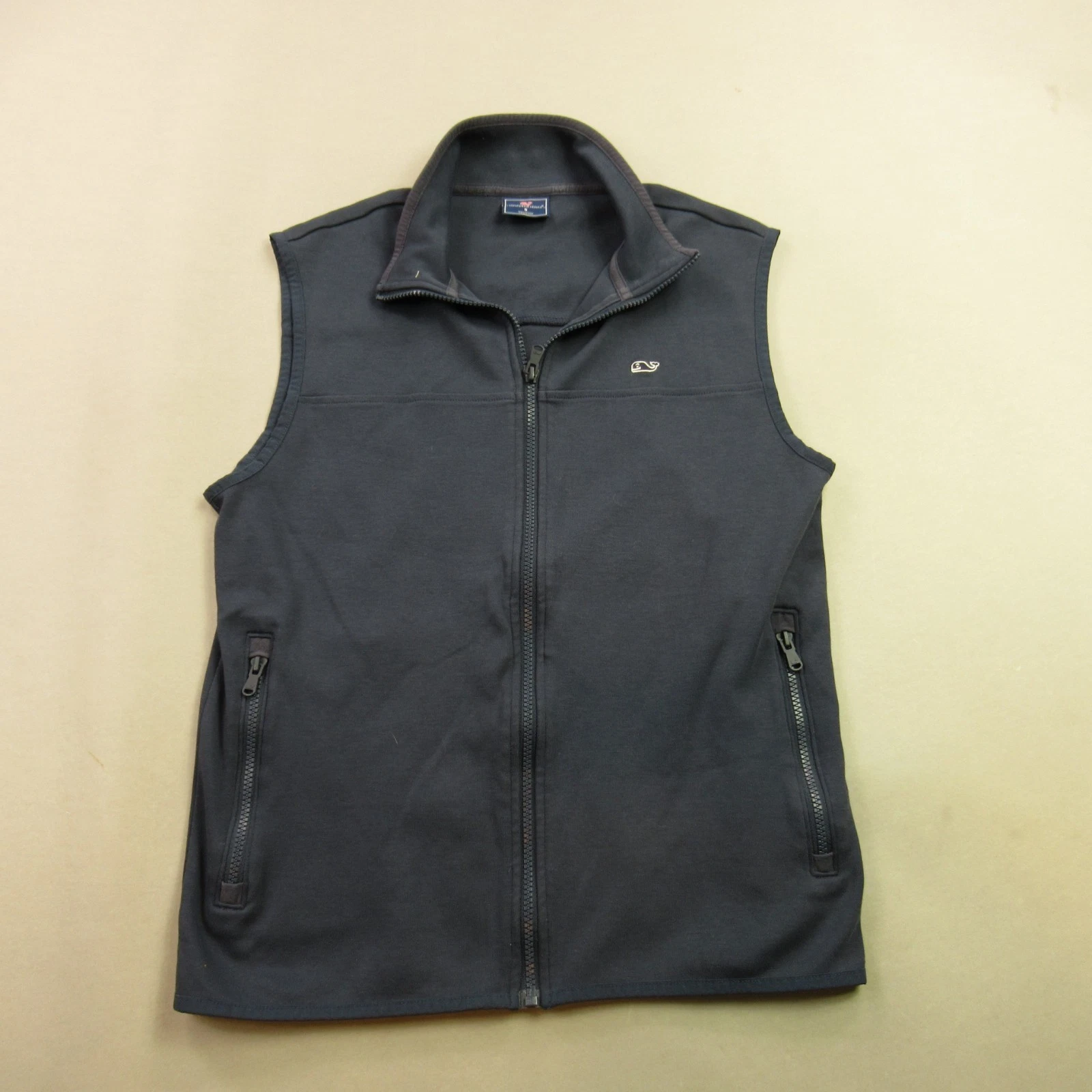 Vineyard Vines Vest Mens Small Sleeveless Lightweight Zip Pockets Outdoors Navy