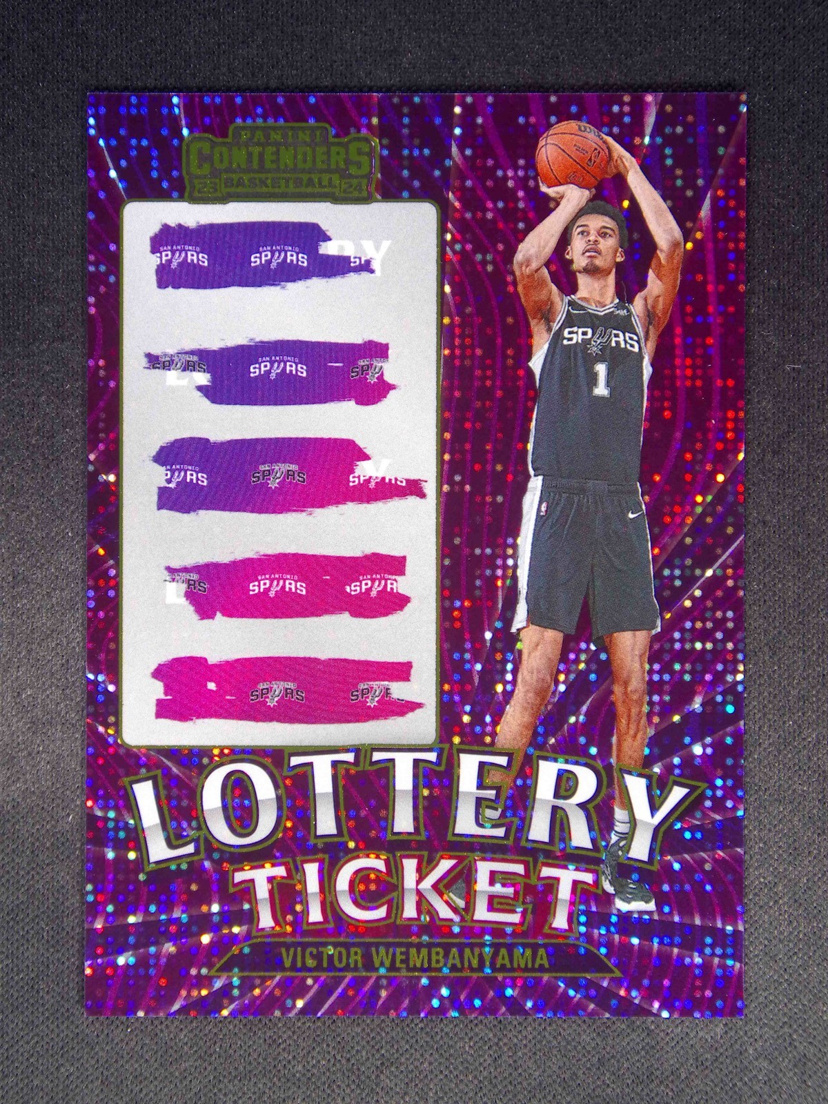 2023-24 Panini Contenders Victor Wembanyama #1 RC Rookie Lottery Ticket