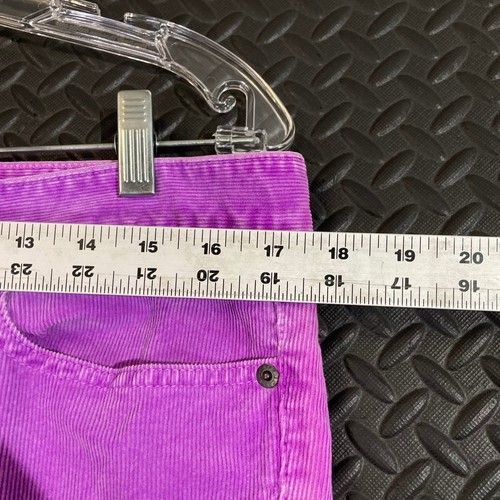 J. Crew Purple Corduroy Toothpick Ankle Skinny Mid Rise Pants Women's Size 32 - Picture 5 of 9