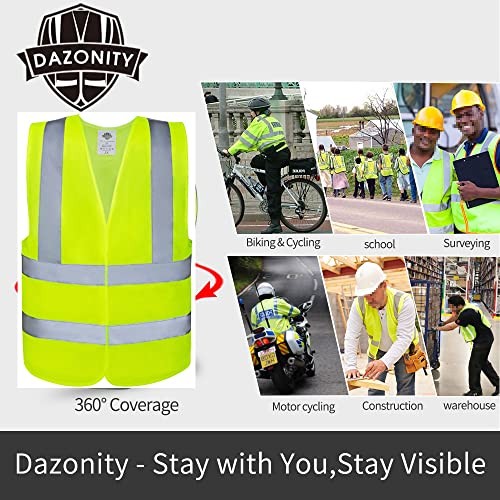 Safety Vests,High Visibility,Reflective&Hi Vis Large-X-Large Yellow-10pcs - Picture 5 of 5
