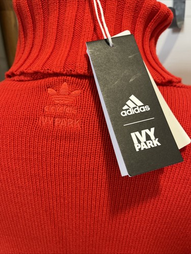 adidas X Ivy Park NEW Women’s Cropped Sweater Oversized Size 1X Red RARE NEW F - Picture 8 of 13