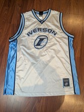Allen Iverson Reebok Limited Edition Jersey 2XL White Blue 3 Retro Vintage