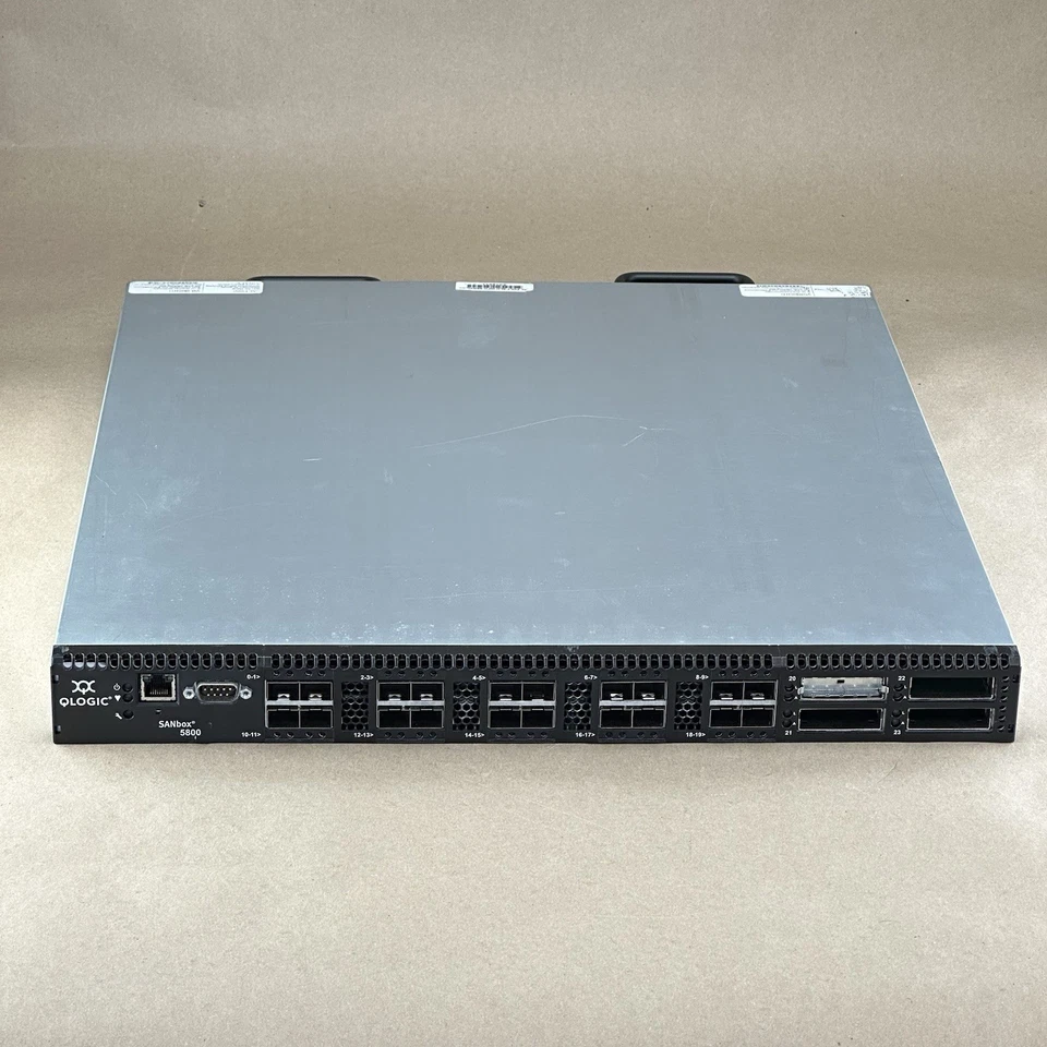 QLogic SANbox 5802V 8Gb 20‑Port Fibre Channel Switch SB5802V‑20A8‑E – Used - Image 2 of 4