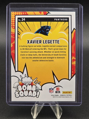 2024 Panini Donruss - Bomb Squad Xavier Legette #24 (RC) - Bild 2 von 2