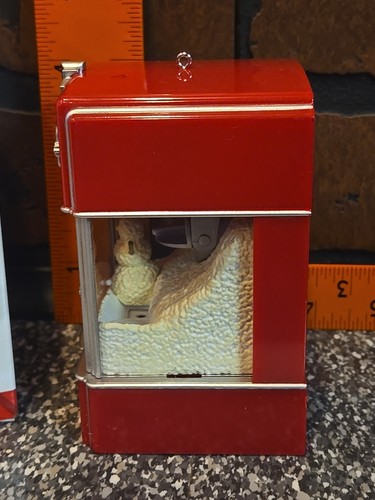 GENUINE 2014 Hallmark Keepsake Poppy Holiday Popcorn Machine Snowman Ornament - Picture 7 of 11