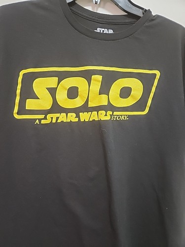 Star Wars Solo Movie Black T-Shirt Size Unisex Men Women Size Large - Picture 2 of 4