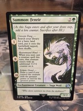 U 0203 Summon: Fenrir FFXI Saga Wolf Uncommon Final Fantasy Card MTG FIN NM