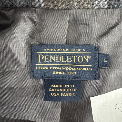 Pendleton Plaid Blazer Jacket Coat Womens Large Virgin Wool Lambs Wool CJ-2226 - Picture 7 of 10