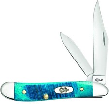 WR XX Pocket Knife Peanut Caribbean Blue Jig Bone Item #25596 - (6220 SS) - L...