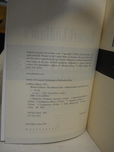 Robert Ludlum's the Altman Code by Gayle Lynds, Robert Ludlum (2003 Paperback) - Picture 6 of 7