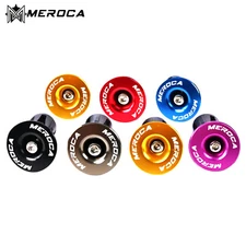 2x Bike Bar End Plugs Aluminum Road Grip Anti-slip Firm Flat/Riser Handlebar Cap