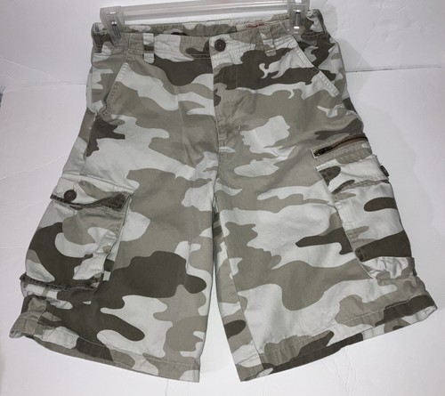 Boy's Canyon River Blues Cargo Shorts Brown Camo Size 12. 100% Cotton - Picture 3 of 9