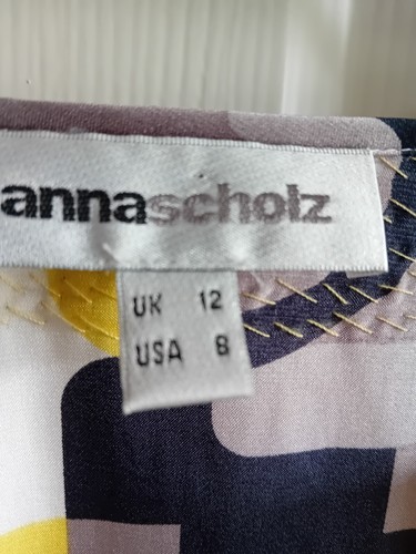 Anna Scholz SILK Sequin BLOUSE SIZE 12 - Picture 5 of 7