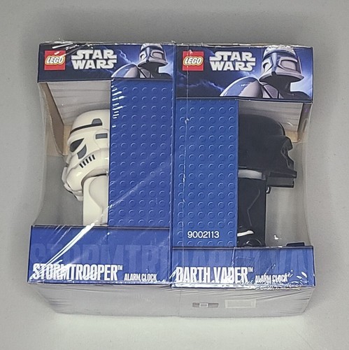 Lego Star Wars Darth Vader 9"  Alarm Clock  9002113 . Stormtrooper Clock 9002137 - Picture 1 of 6
