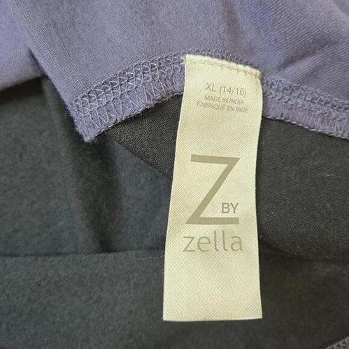 Z by Zella girls color block short sleeve performance t-shirt black and blue XL - Picture 7 of 9