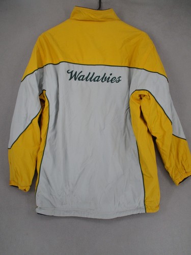 Chaqueta Wallabies Para Hombre Grande Azul Amarillo Reversible De Colección Australia Vellón - Imagen 11 de 24