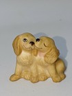Vintage 1986 Fabrizio For George Good 1.75" Pair Porcelain Puppy Dog Figurines