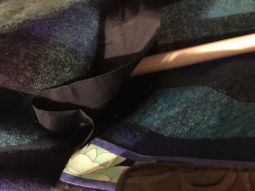 LEONARD PARIS WOOL MOHAIR BLEND PLAID TWEED PENCIL W/ SIDE SLITS SKIRT~SMALL? - Imagen 9 de 9