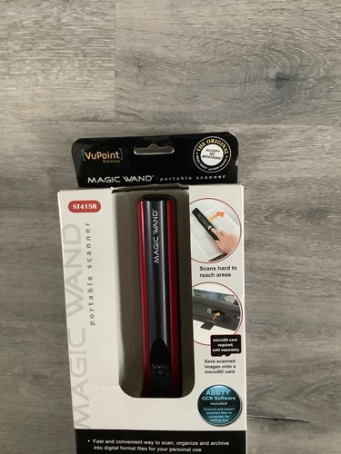 VuPoint Magic Wand Handheld Portable Scanner RED  ST415R NEVER USED - Picture 4 of 5