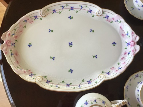 Herend Blue Garland Porcelain Rare Mini Tea Set with large Tray - MINT CONDITION - Picture 7 of 10