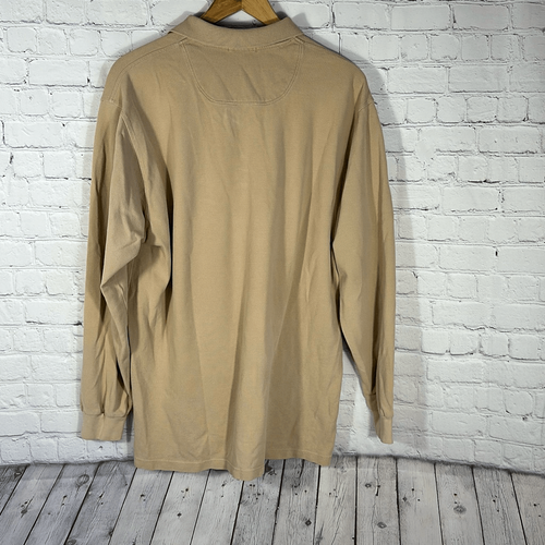 Burberry London Nova Check Trim Herren Langarm Polo Gr. XL hellbraun GBBURLTDTRE - Bild 5 von 8