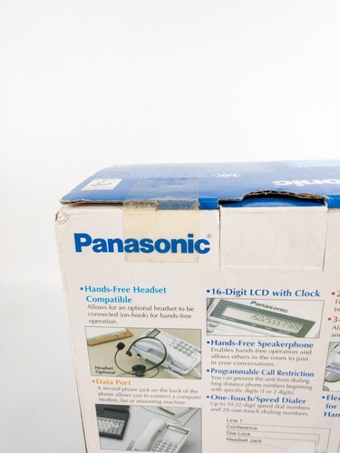 Panasonic KX-TS208W-R Teléfono con Cable de 2 Líneas Blanco Puerto de Datos Avanzado ES NUEVO - Imagen 4 de 5
