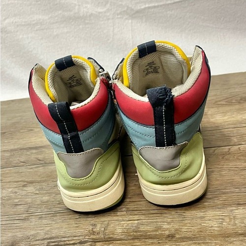 Zara Kids Multicolor High Top Sneakers Big Kids Size US 6 EU 39 Colorblock Shoes - Picture 6 of 16