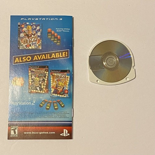 Buzz Master Quiz Sony para PSP UMD Trivia con manual todos 10+ - Imagen 7 de 8