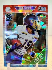 CADE JOHNSON #1/5 Red White Blue PRIZM ICE 2021 Leaf Pro Set Metal XRC ROOKIE