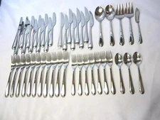 LENOX BELMONT BELLEVUE STAINLESS FLATWARE 45-PIECES