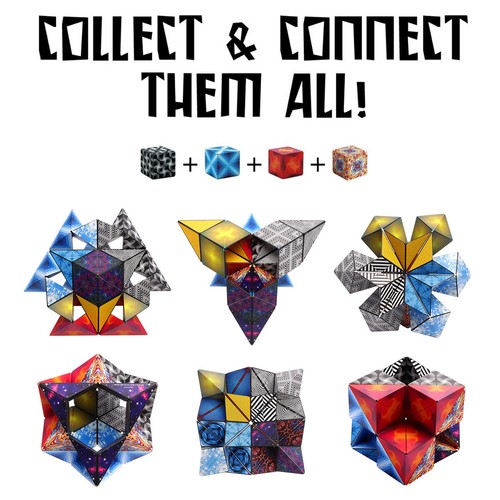 Shashibo Puzzle Box 36 Rare Earth Mag.nets STEM/STEM Fidget Geometric 3D - Bild 4 von 111