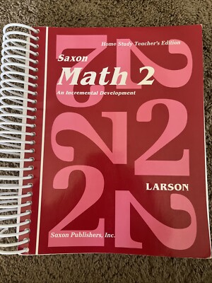 Saxon Math 2 Home Study Teacher Edition Homeschool Curriculum 