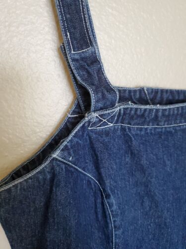 Tommy Girl Vintage Dress Denim Bib Overalls Blue Size Large - Picture 4 of 7