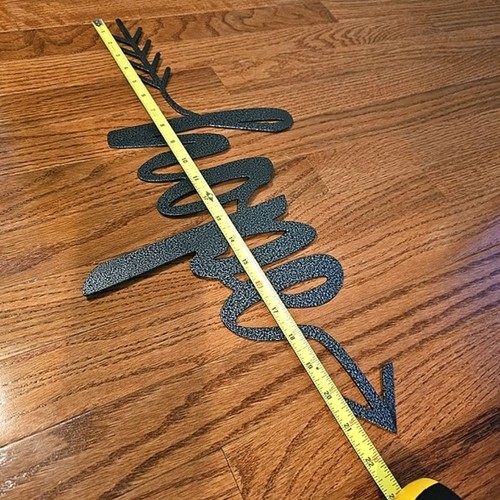 "Hope" Arrow Decorative Metal Wall Sign - Picture 7 of 8