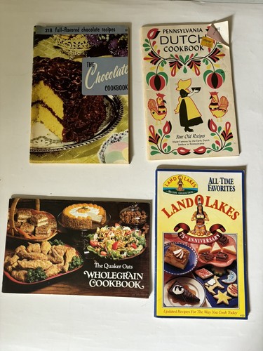 4 alte Kochbücher Holländisches Kochbuch Land O Seen Quäker Hafer Schokolade Rezepte