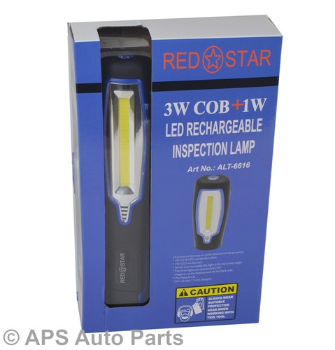 RedStar COB LED Work Light Torch Li-Ion Rechargeable Cordless Inspection Lamp - Picture 2 of 11