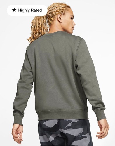 Nike Mens Sportswear Club Crew Neck Fleece Sweatshirt - Picture 41 of 57