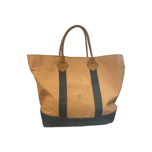 60s llbean 筆記体タグ boat and tote vintage 1960s LL BEAN Boat Tote Bag Leather Carry All 13x12 Script