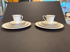 2 Noritake Sterling Cove 5-Piece Place Settings 7720 Fine China Vintage