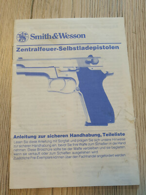 Smith & Wesson Zentralfeuer Selbstladepistolen Dienstvorschrift Waffen S19