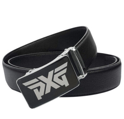 New PXG Golf Belt Around Square Buckle Leather PU Belt Men US
