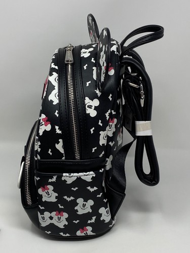 Mini mochila y billetera Loungefly Disney Mickey & Minnie Ghostly Brilla en la oscuridad - Imagen 5 de 12
