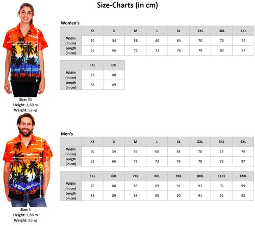 Funky Hawaiian Shirt Jungle Orange - Bild 6 von 6