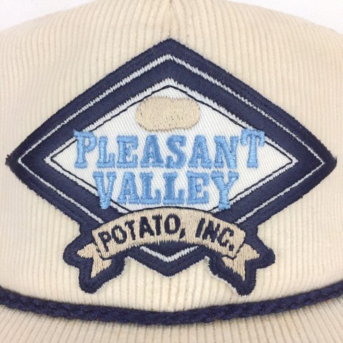 Vtg Pleasant Valley Potato K-Product Patch Cap Corduroy Made USA Trucker Dad Hat - Picture 11 of 12