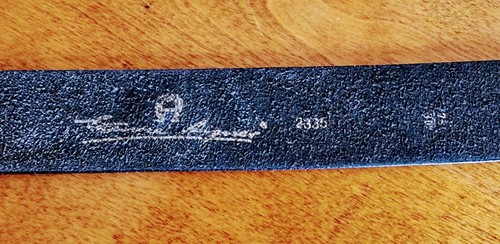 ORIGINAL AIGNER-DAMENGÜRTEL-Vintage-75cm-dunkelgrünes Leder-selten-gut erhalten - Bild 8 von 18