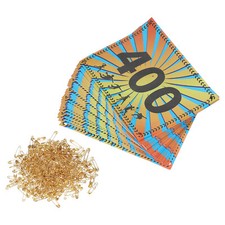 Running Bib Number 7x6 Inch, 1-400 Wheat Ears Waterproof Competitor Number