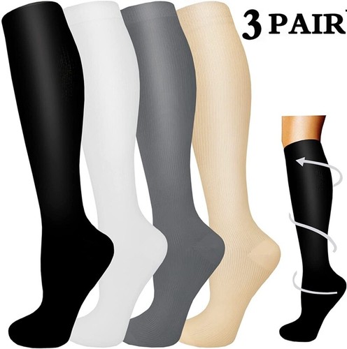 Unisex Medical Compression Socks Women Men Pressure Varicose Veins High Stocking - Picture 12 of 15